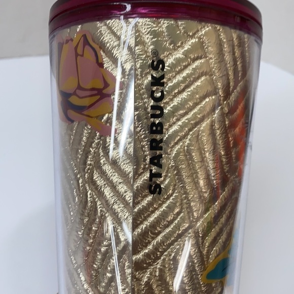 Starbucks Gold Foil Rose/ Quilt Tumbler Venti RARE! - Picture 3 of 9